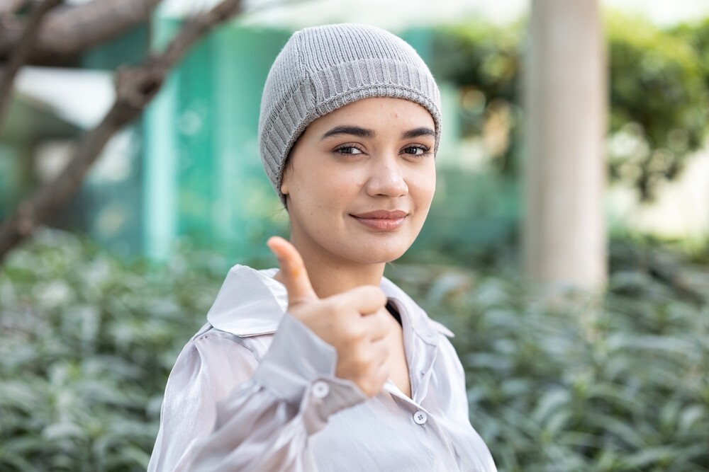 Woman with holistic cancer treatment