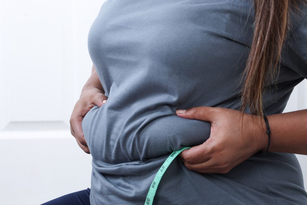woman with weight gain