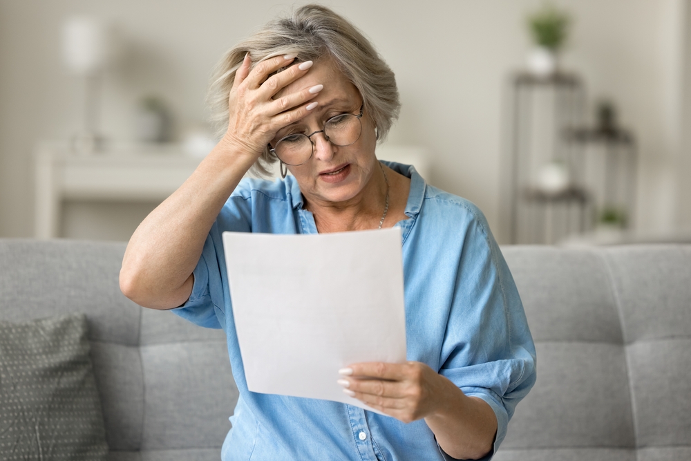 Woman frustrated with care