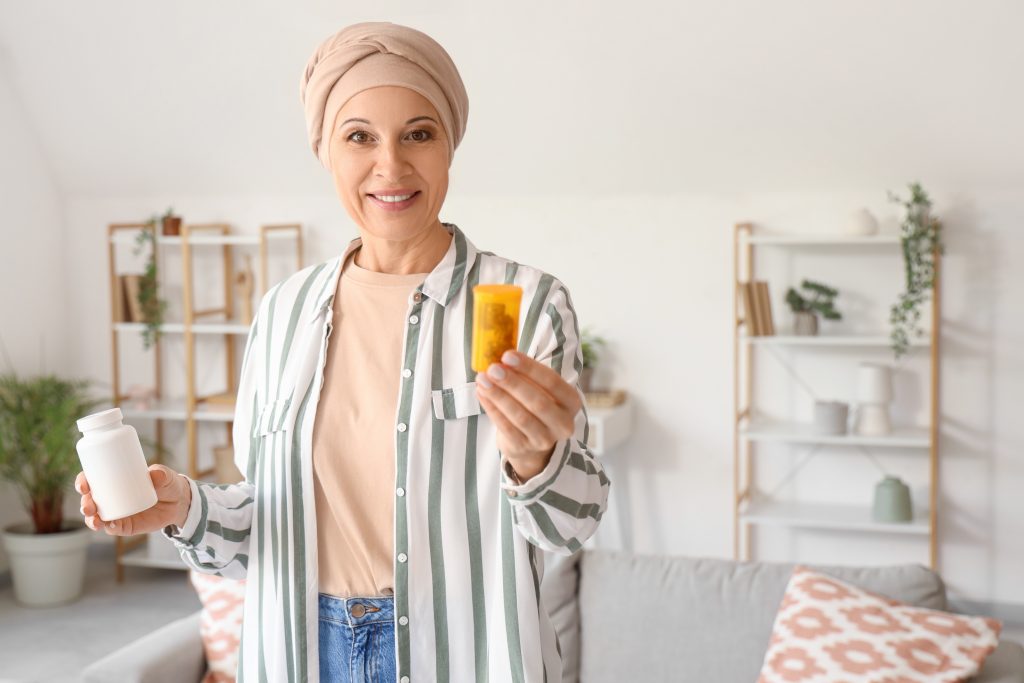 Woman with chemo and gut health