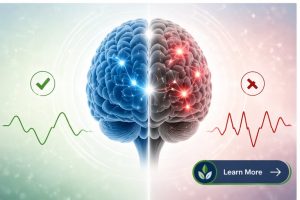 Illustration of how blood sugar spikes and crashes affect brain function and memory