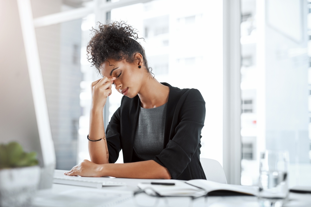 woman with fatigue